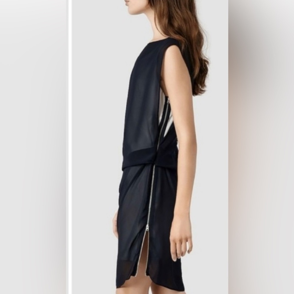 AllSaints Sleeveless Zipper Dress